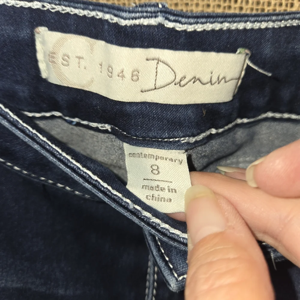 NWOT Women's Est 1946 Denim Blue Jeans Contemporary Jeggings Size 8 - Picture 10 of 13